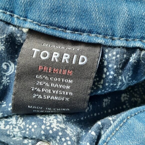 Torrid Jeans Womens 18 Skinny Jegging Mid Rise Premium Stretch Denim‎ - Picture 7 of 11